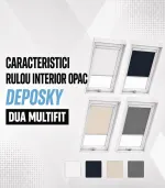 Rulou interior opac DEPOSKY DUA BLEUMARIN 4212 - imagine 3