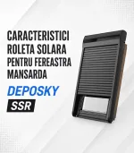 Roleta solara pentru fereastra mansarda DEPOSKY SSR - imagine 3