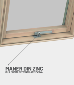 fereastra mansarda deposky polar termo maner turnat din zinc