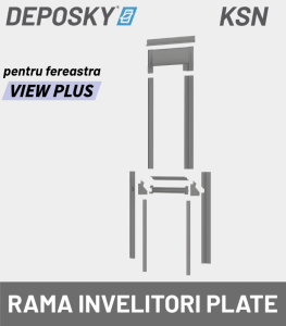 rama etansare invelitori plate fereastra verticala fixa deposky ksn
