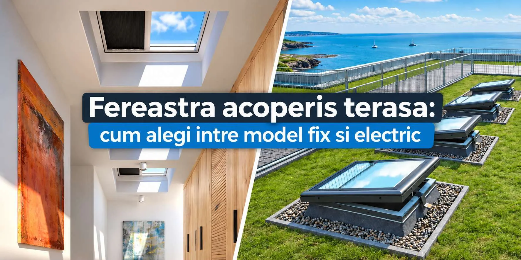 Fereastra terasa si fereastra acoperis